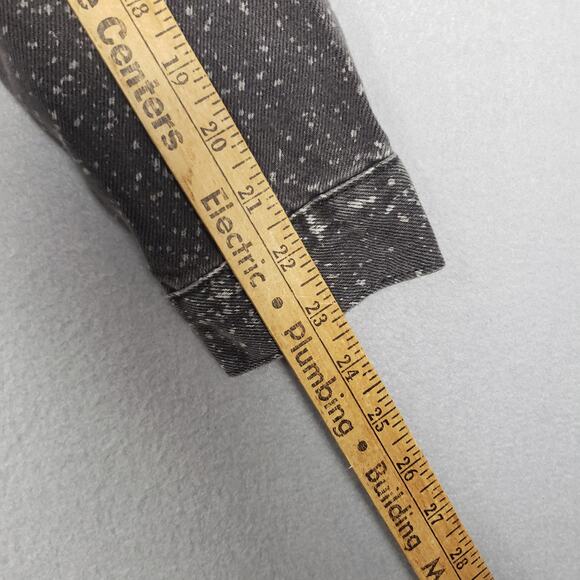 Levi Size S Denim Trucker Jacket Stonewash Gray Speckle Grunge Punk Rocker - Picture 7 of 10